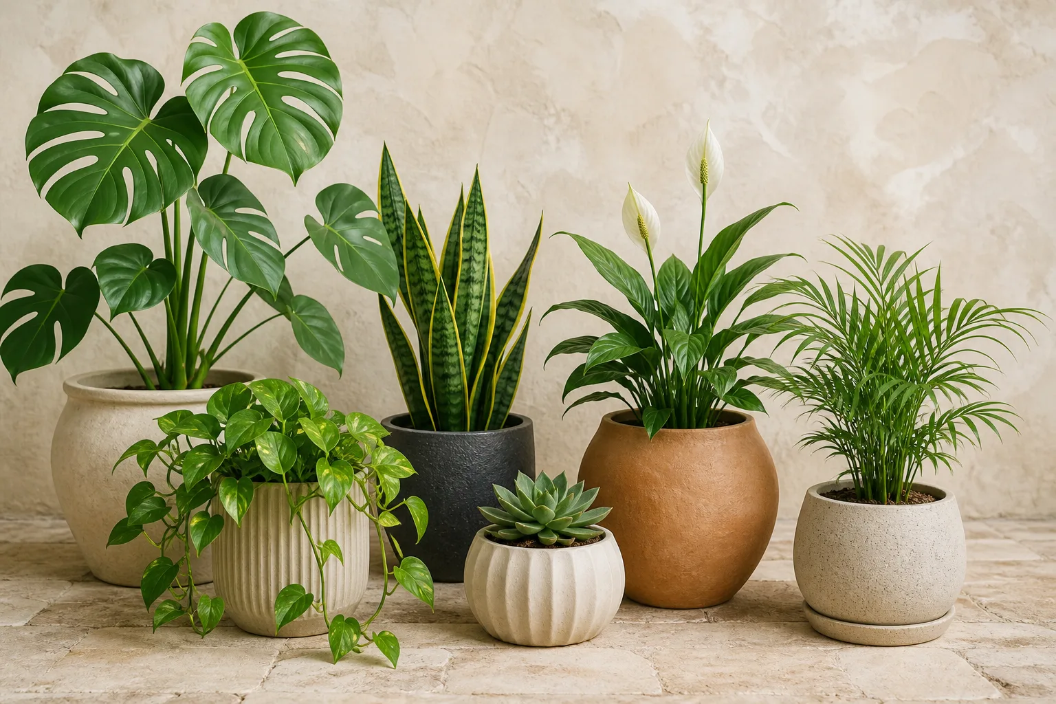 A curated collection of Plant Zone indoor plants and planters